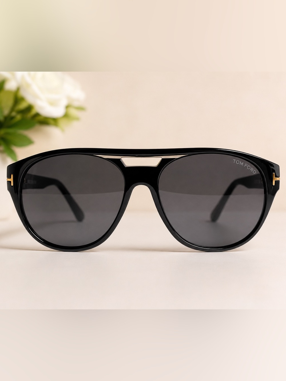 Tom Ford Fender TF799 01A Black Aviator Sunglasses 59mm Italy✨✨